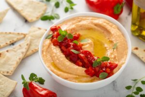 Roasted Red Pepper Hummus - EATS Park City