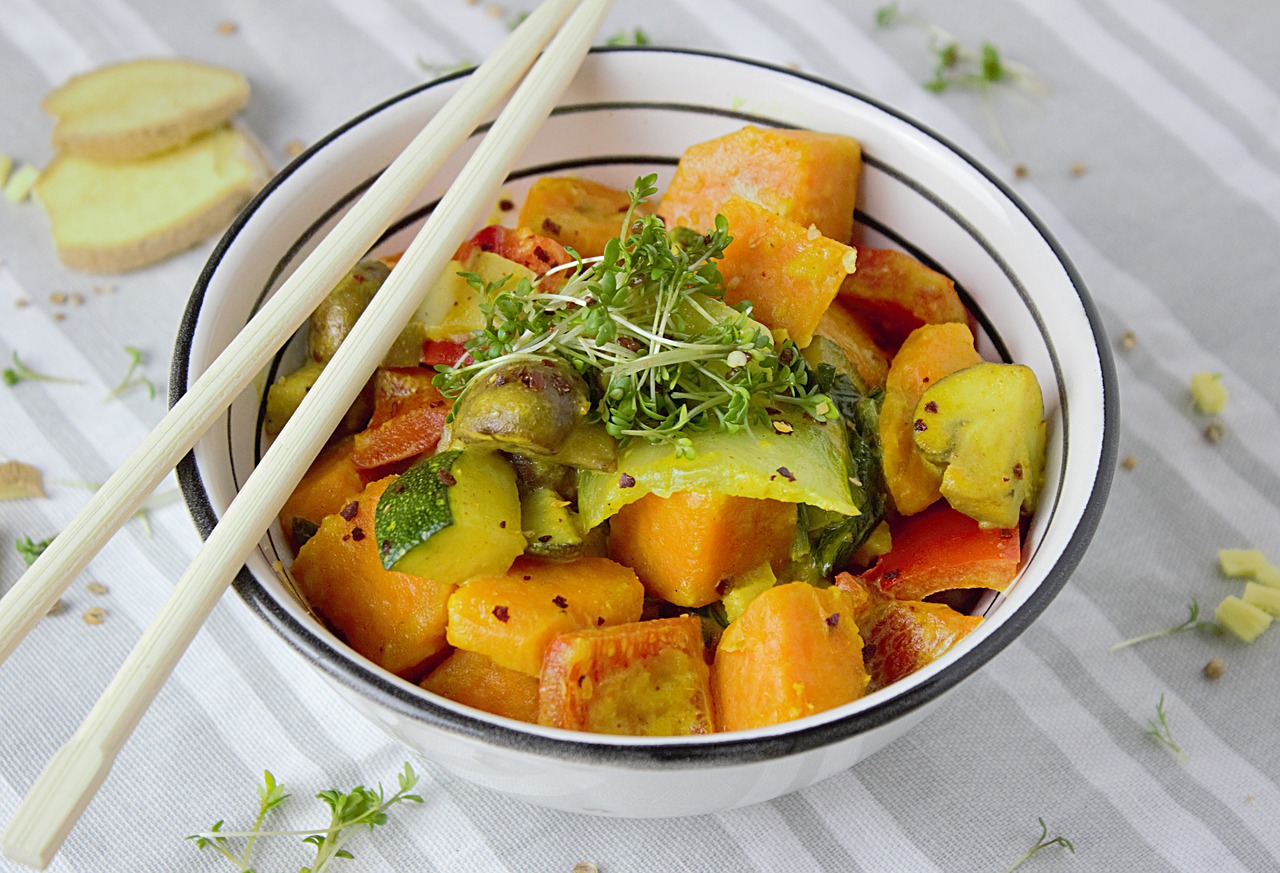 veggie green curry