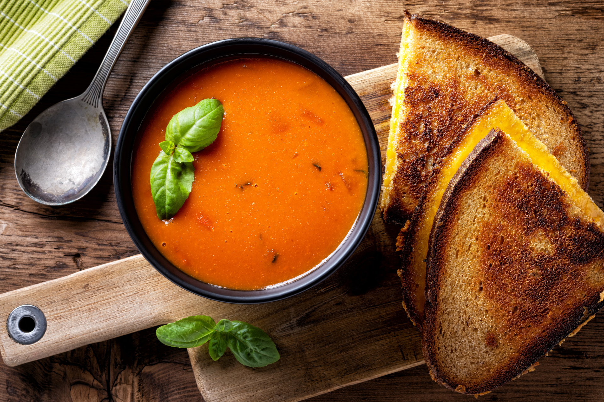 Virtual Cooking Class Tomato Soup and Fancy Grilled Cheese