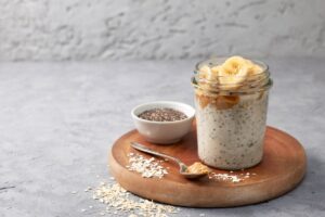 Peanut Butter and Jelly Chia Pudding - EATS Park City - OMAD