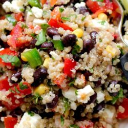 Black Bean Quinoa Salad with Basil Lemon Dressing - EATS Park City - OMAD