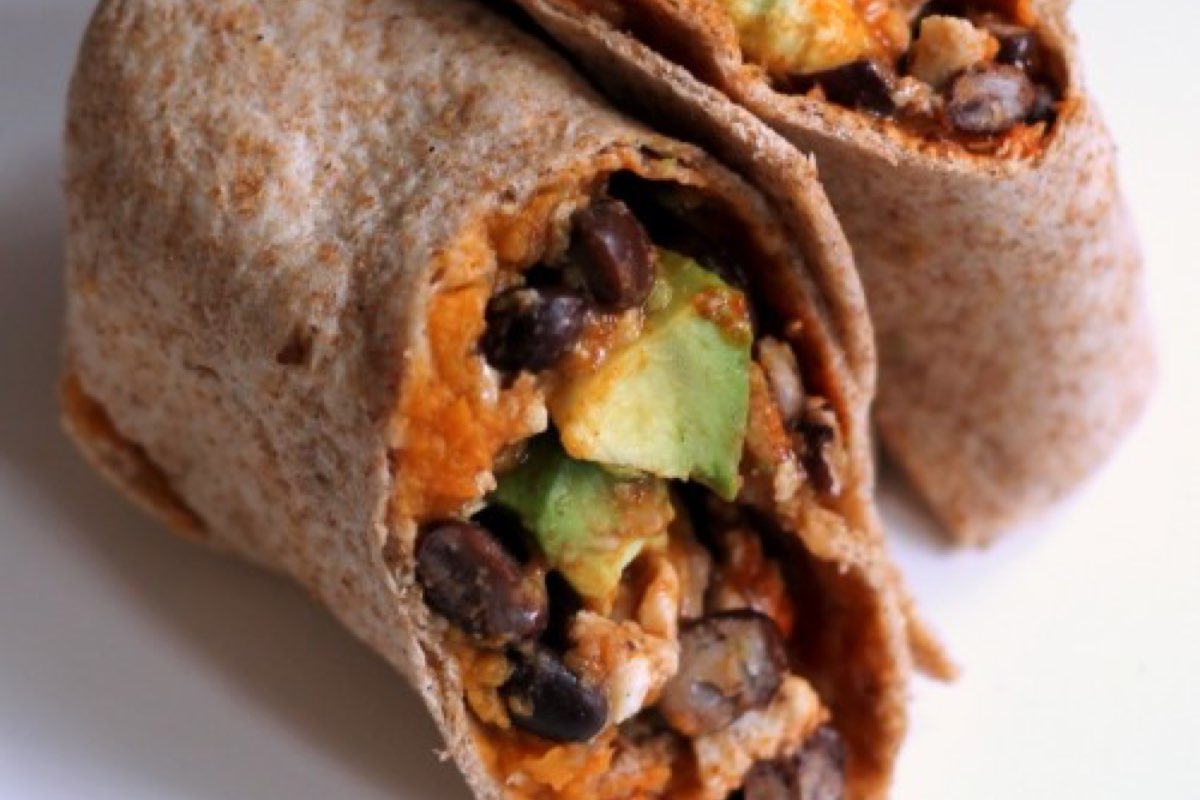 Sweet Potato and Black Bean Burrito EATS Park City