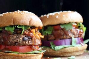 Vegan Burger Deluxe - EATS Park City - OMAD