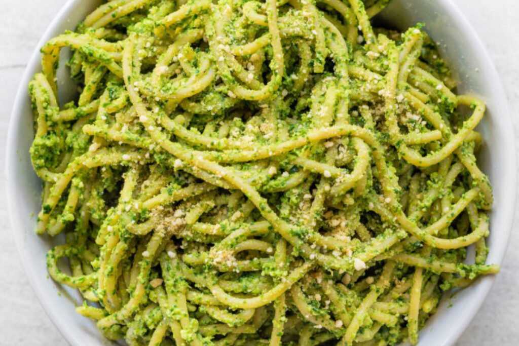 Easy Vegan Pesto Pasta | EATS Park City