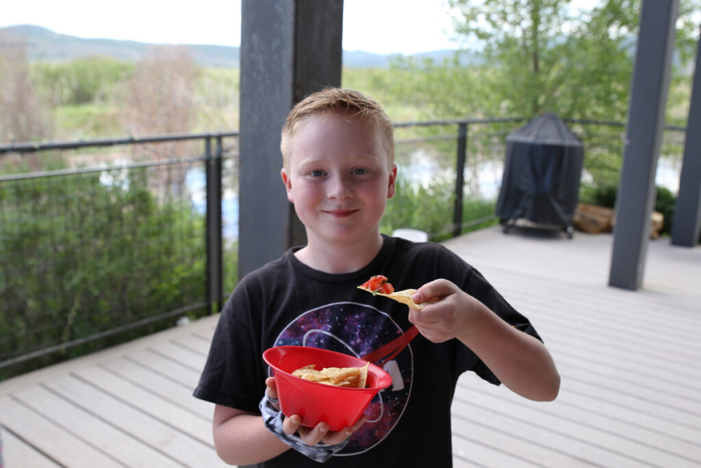 Chips and salsa, Homegrown EATS Camp at the Swaner EcoCenter